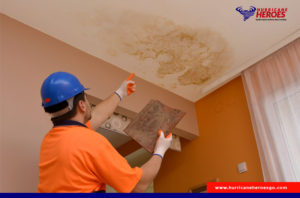 damaged ceiling