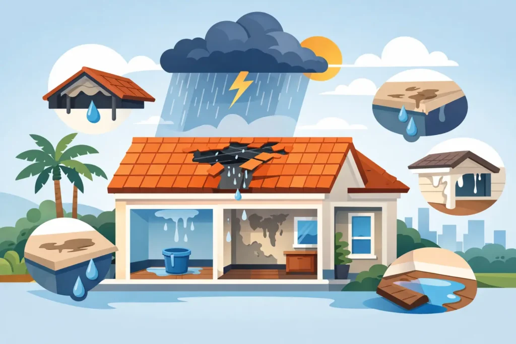 10 Signs of Roof Leak Damage in Florida Homes