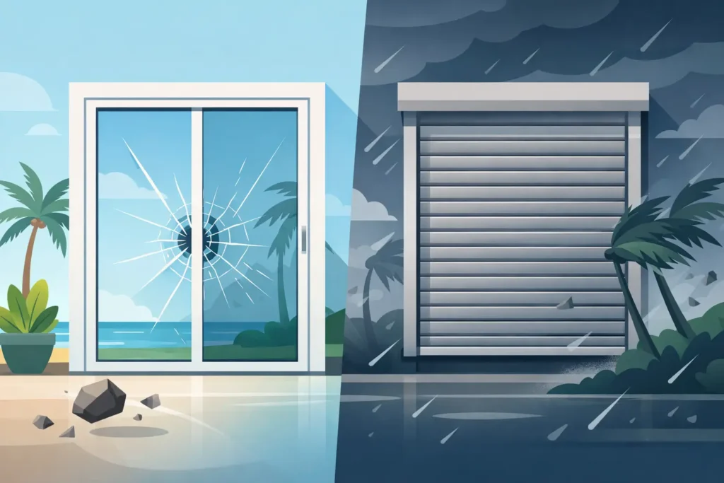 Impact Doors vs Hurricane Shutters: What Fits?